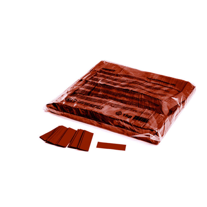 MagicFX - Slowfall confetti rectangles 55 x 17 mm - Brown